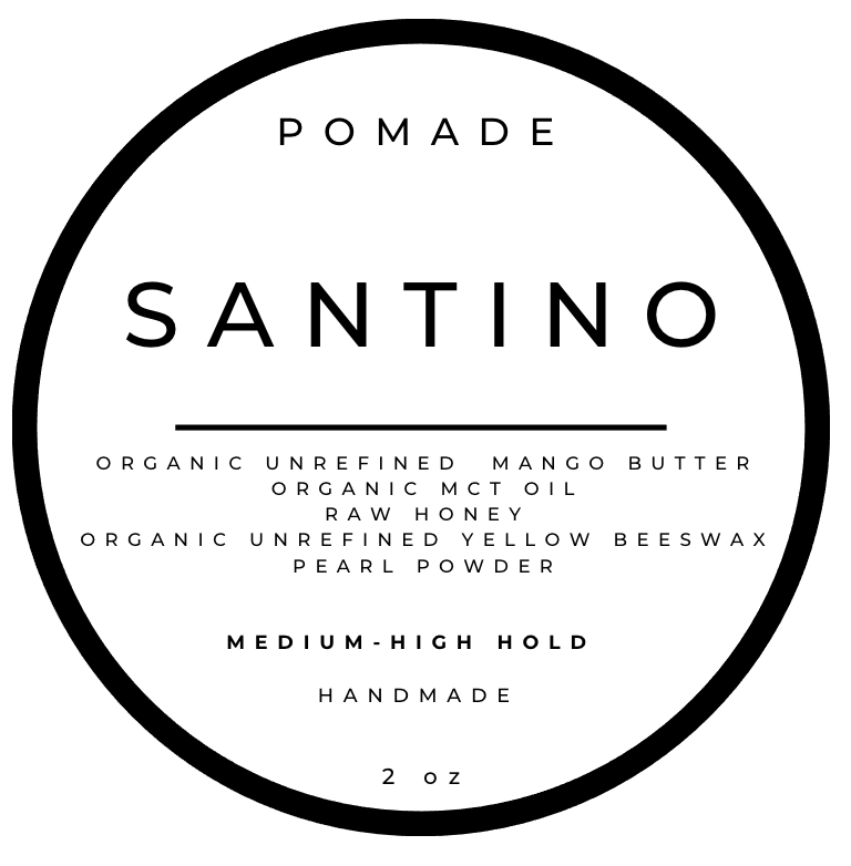 2 oz Organic Unrefined Mango Butter Hair Pomade - Unscented