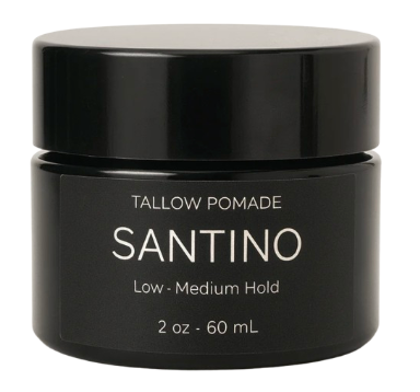 SANTINO 3 - Ingredient Tallow Pomade ( Unscented) - (Low–Medium Hold) - 2 oz
